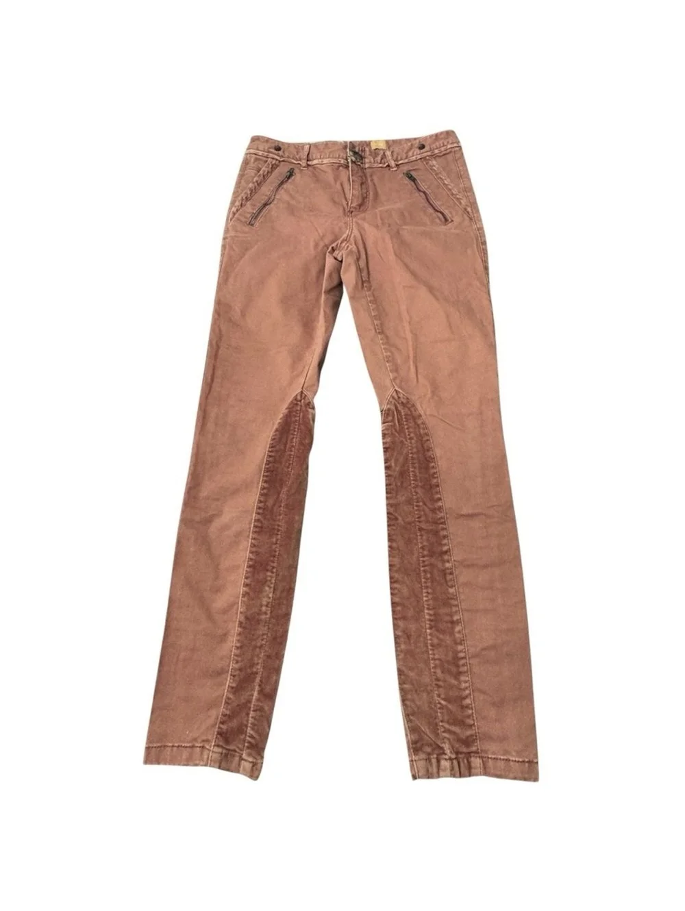 Pilcro and the Letterpress Anthropologie Brown Riding Pants Velvet Women’s 6